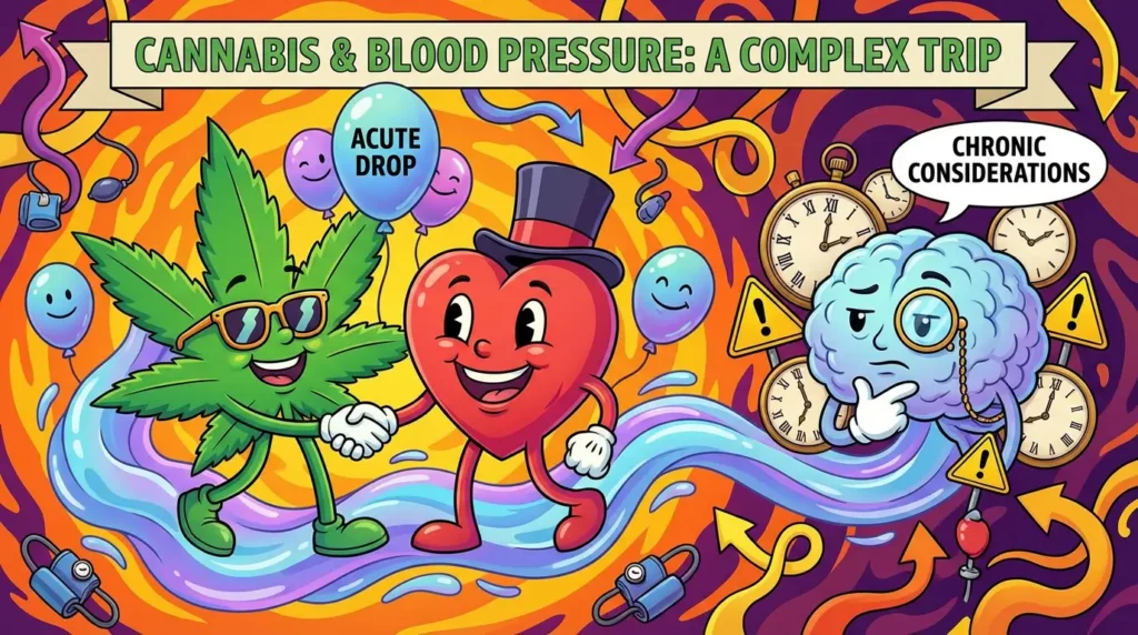 Cannabis and Blood Pressure: Acute vs Chronic Effects and Hypertension Implications