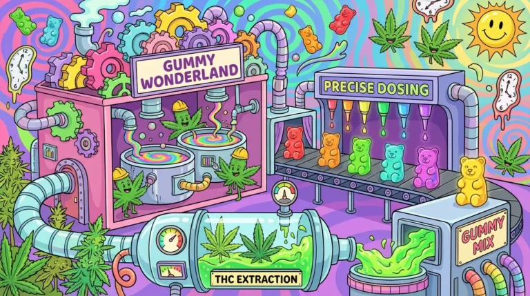 How Cannabis Gummies Are Manufactured: From Extraction to Precisely Dosed Final Product