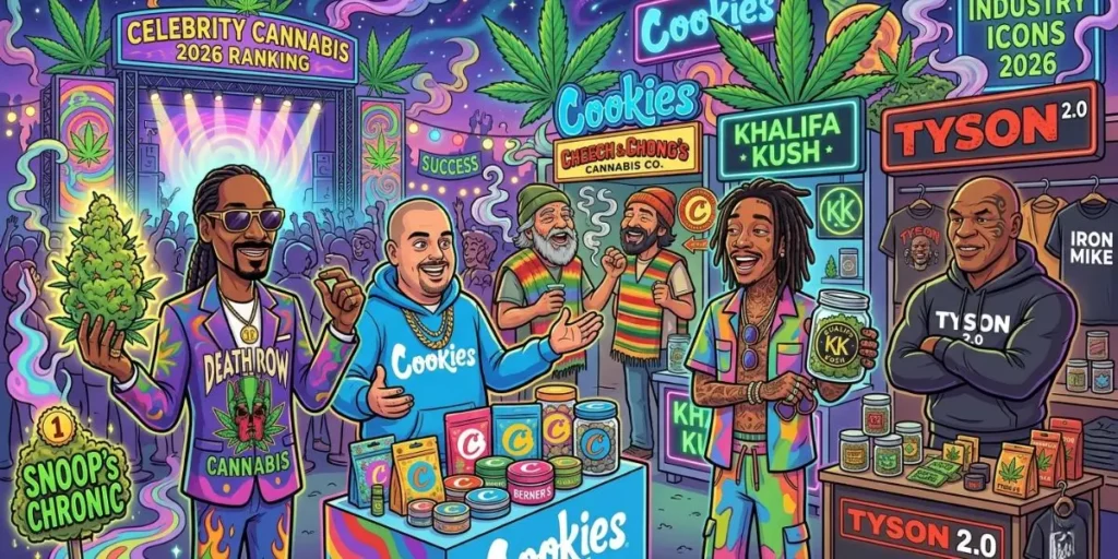 Ranking Celebrity Cannabis in 2026: Who's Thriving and Who's Failing