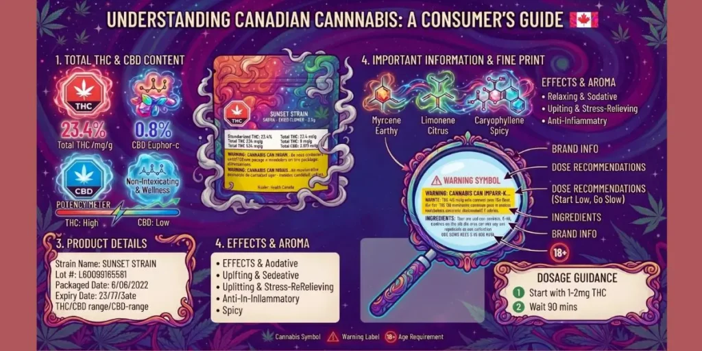 How to Read Cannabis Labels in Canada: THC, CBD, Terpenes & More