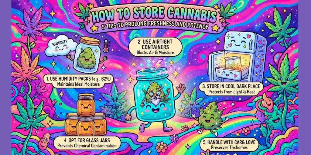How to Store Cannabis: 5 Tips to Prolong Freshness and Potency