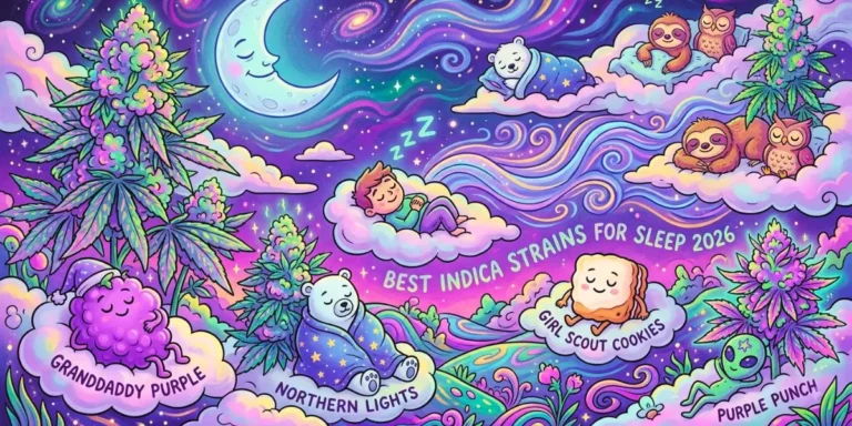 Best Indica Strains for Sleep in 2026 — Deep Relaxation Guaranteed