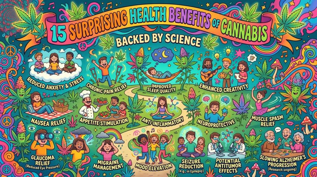 15 Surprising Health Benefits of Cannabis Backed by Science