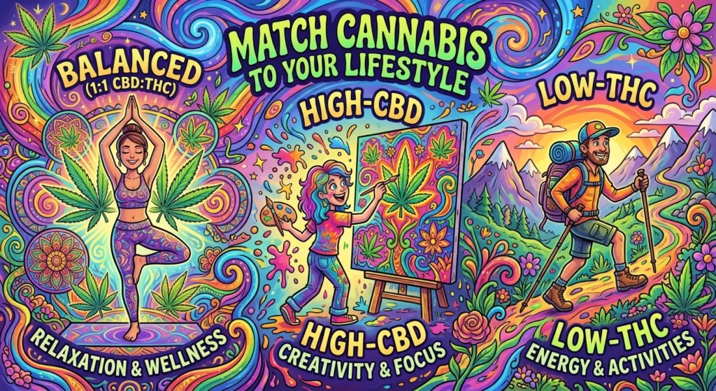 Low-THC, High-CBD, and Balanced: How to Match Cannabis to Your Lifestyle