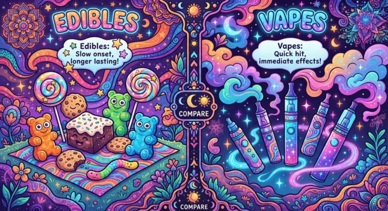 Edibles vs. Vapes: Onset, Duration, Effects & Best Uses